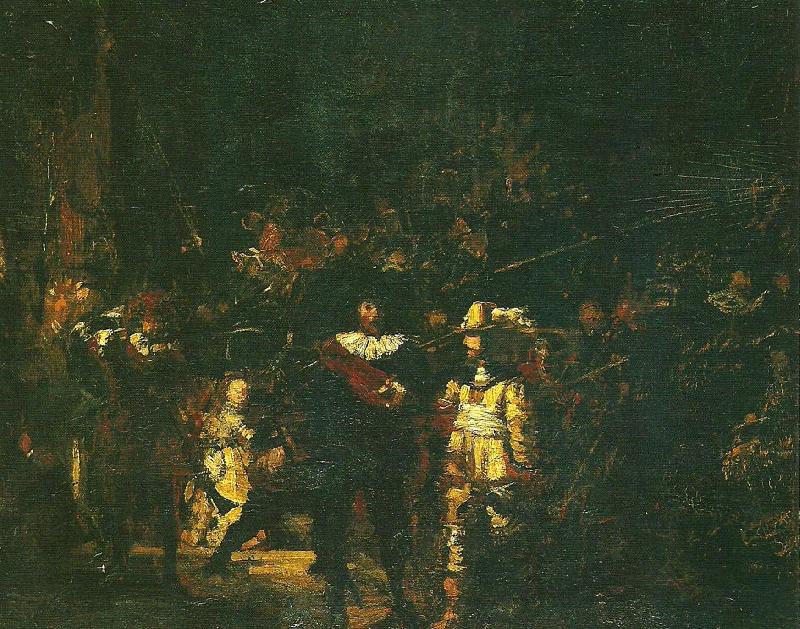 Ernst Josephson nattvakten oil painting image